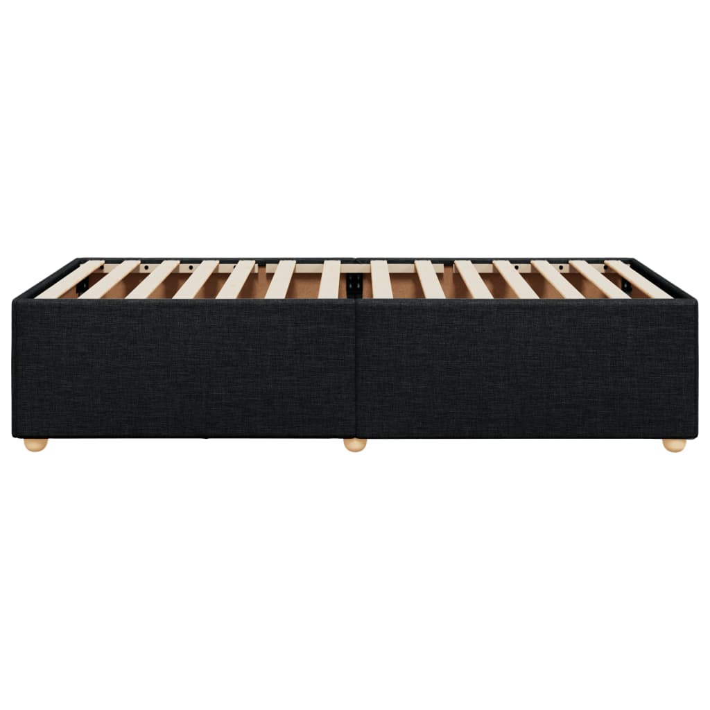 Bed Frame without Mattress Black King Single Fabric