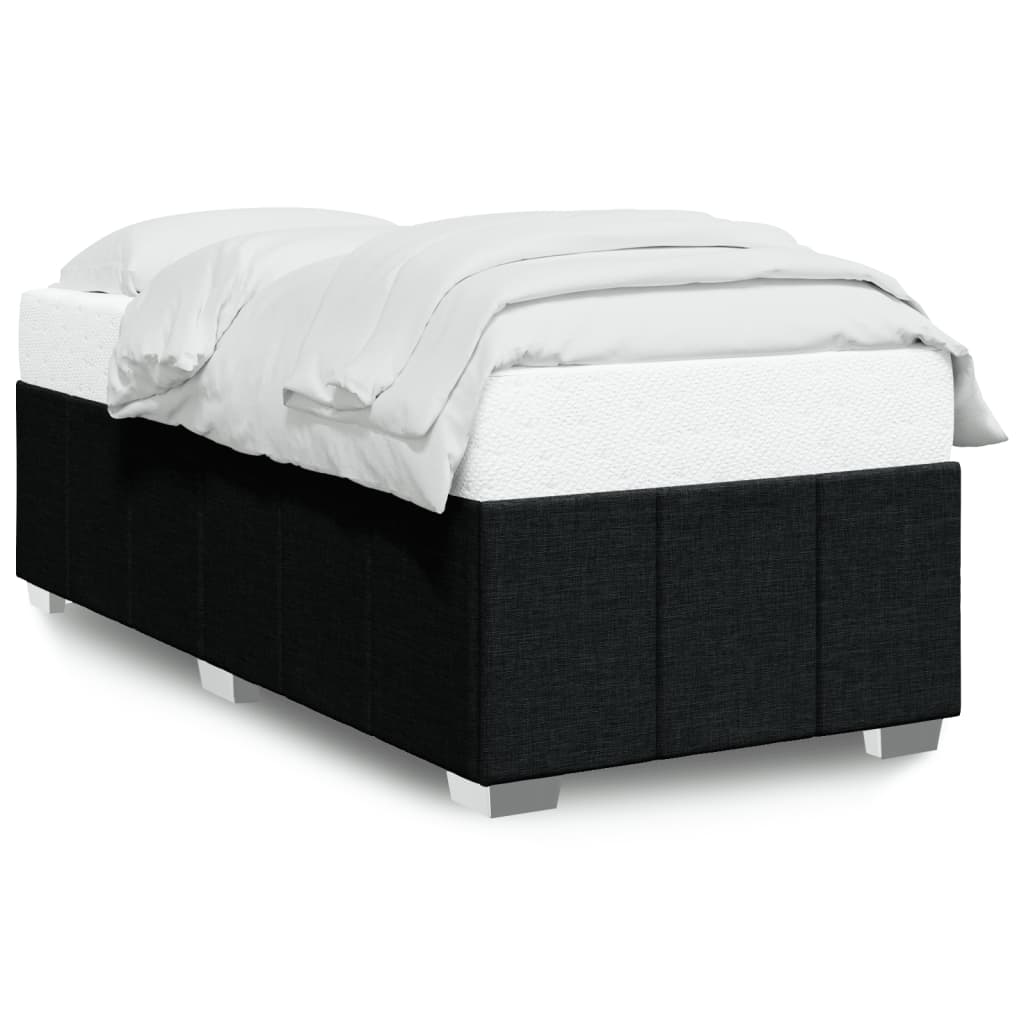 Bed Frame without Mattress Black 90x190 cm Fabric