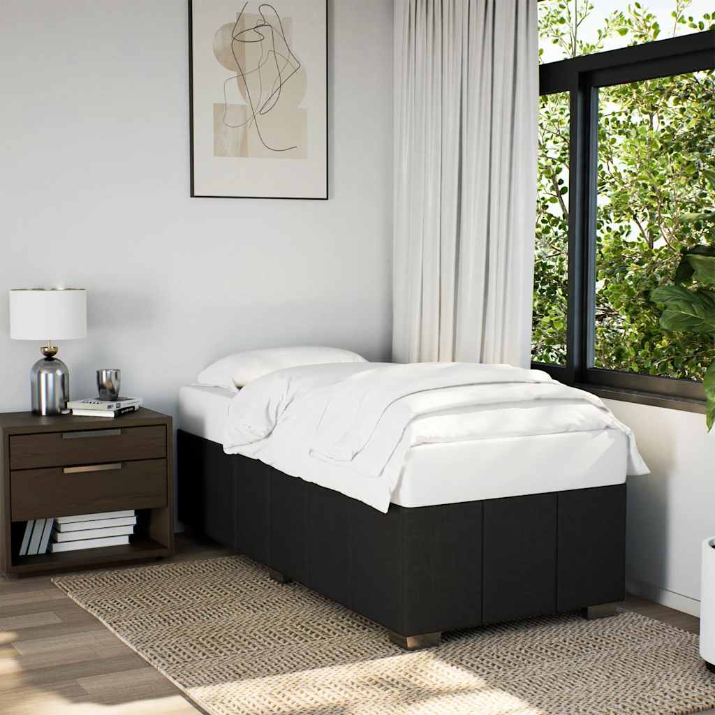 Bed Frame without Mattress Black King Single Fabric