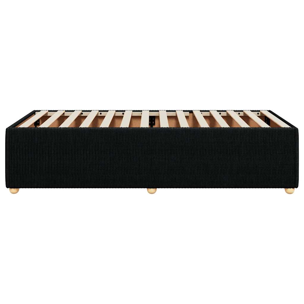 Bed Frame without Mattress Black King Single Fabric