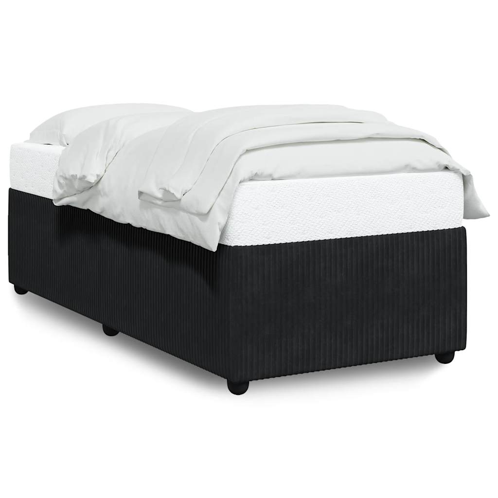 Bed Frame without Mattress Black King Single Velvet