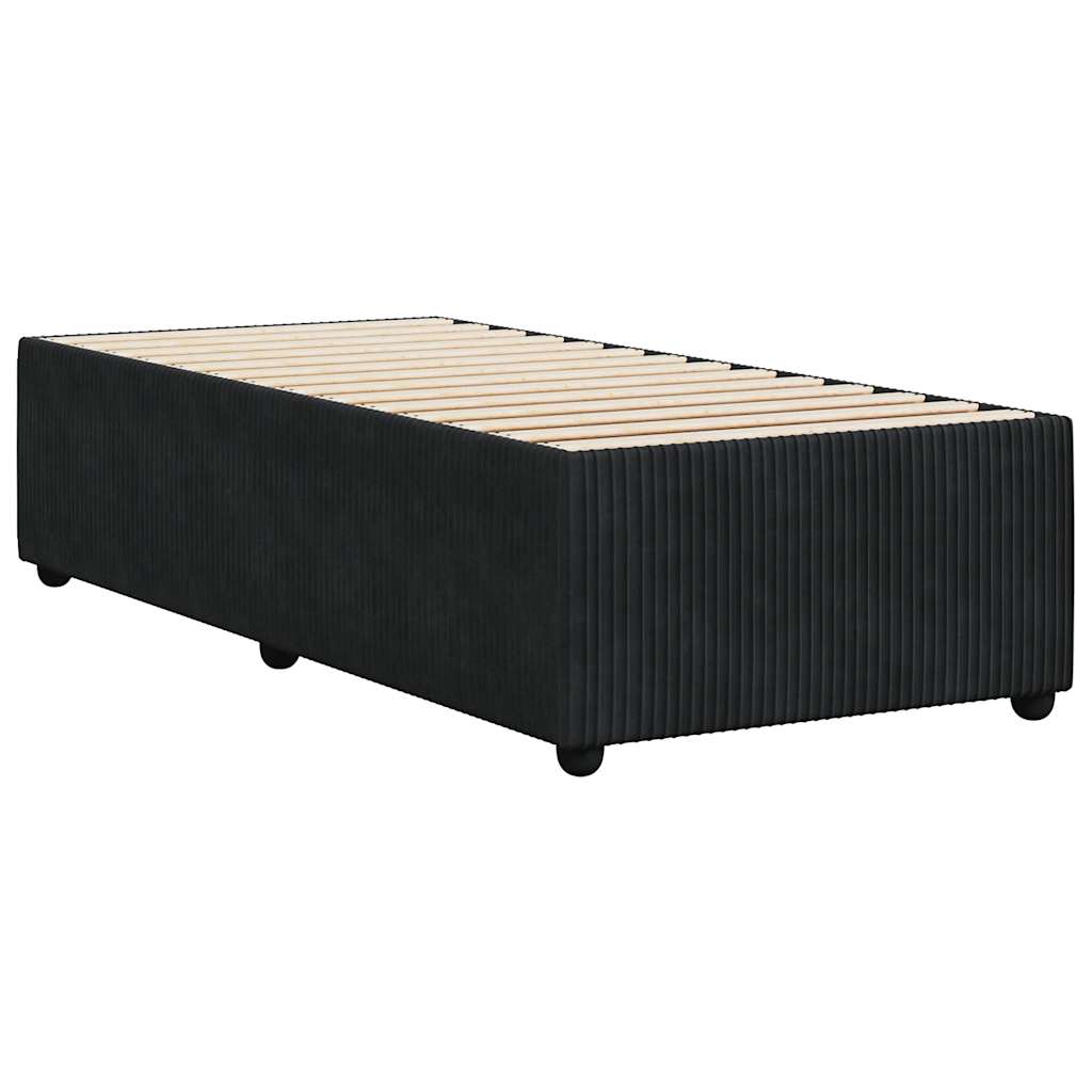 Bed Frame without Mattress Black King Single Velvet