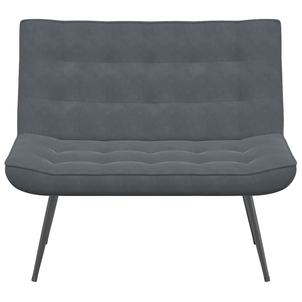 Bench Dark Grey 110x74x84 cm Velvet