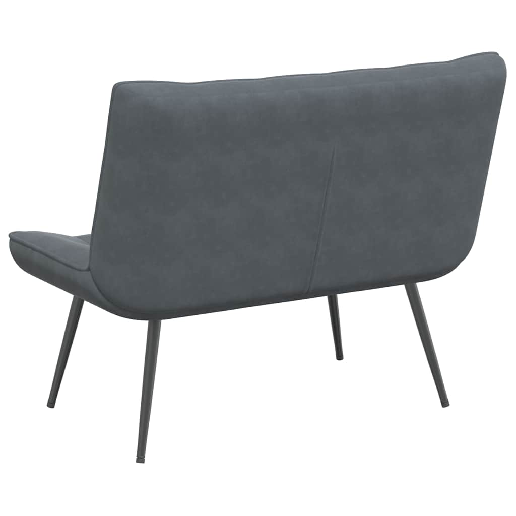 Bench Dark Grey 110x74x84 cm Velvet