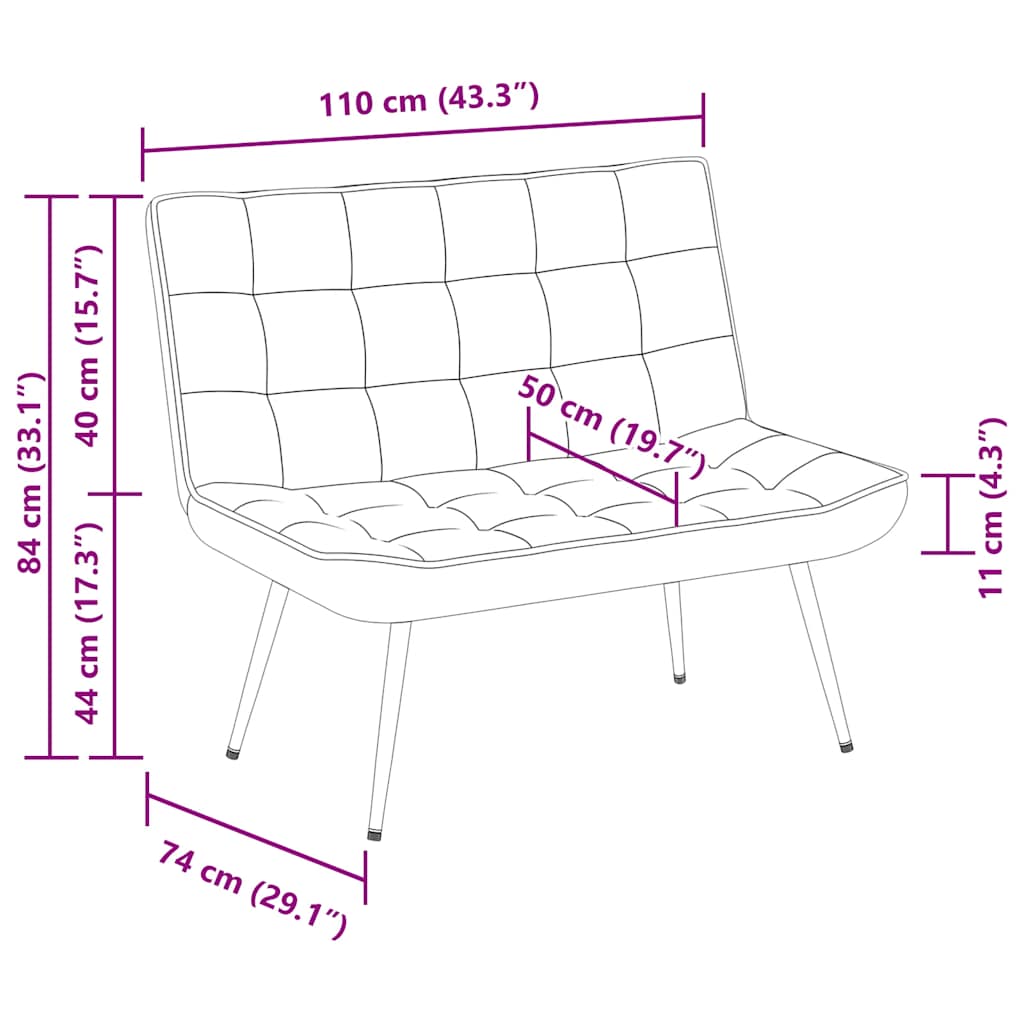 Bench Dark Grey 110x74x84 cm Velvet