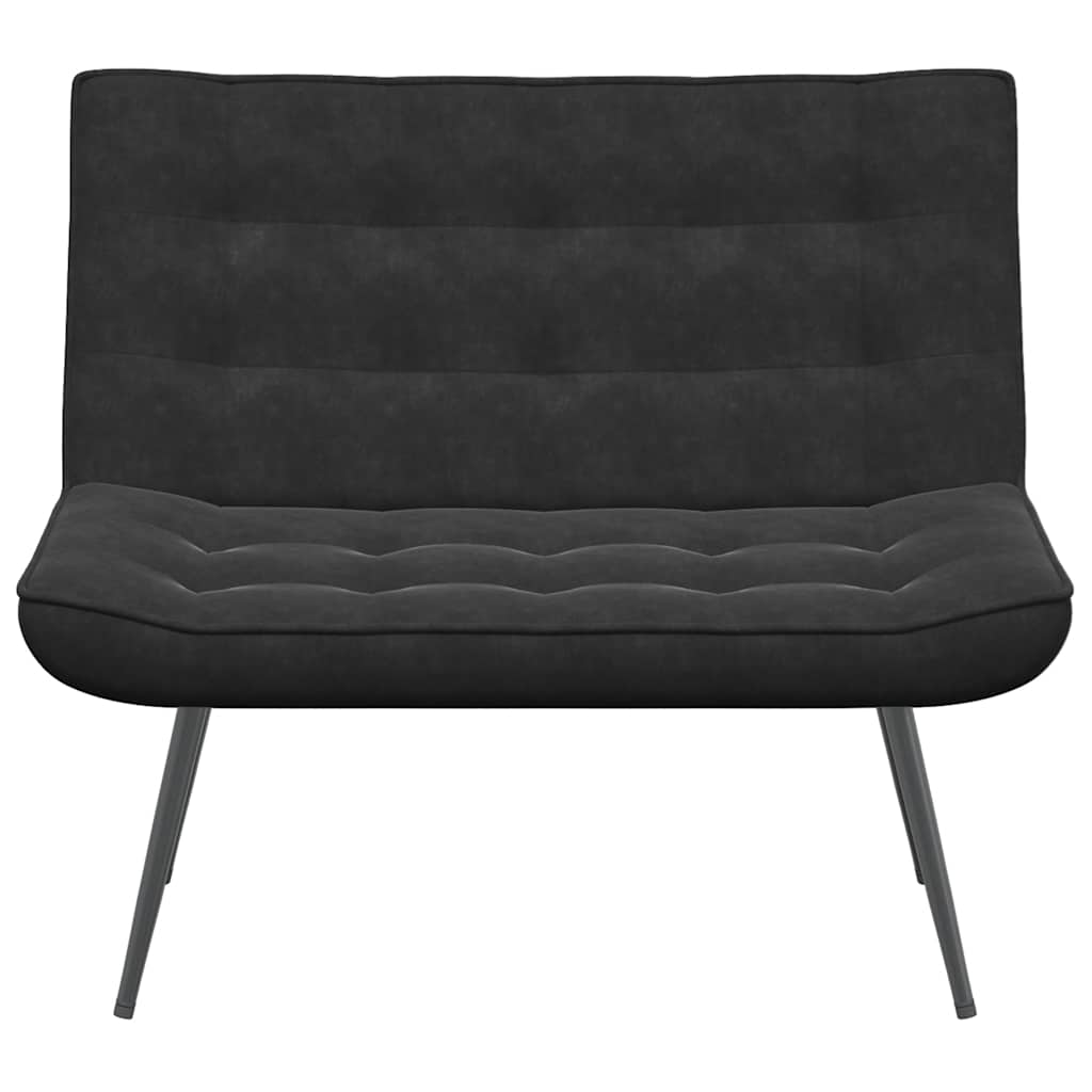 Bench Black 110x74x84 cm Velvet