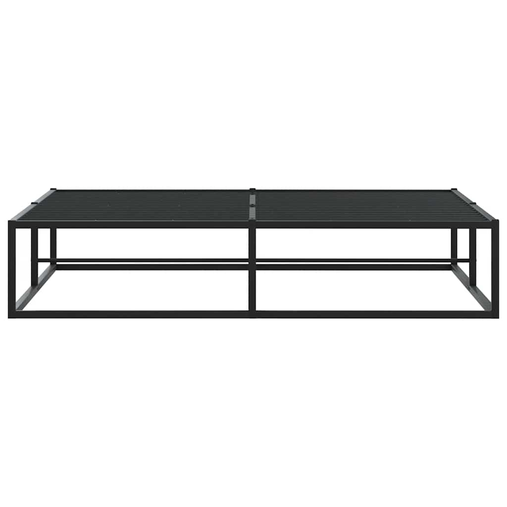 Bed Frame without Mattress Black 153x203 cm Queen Metal