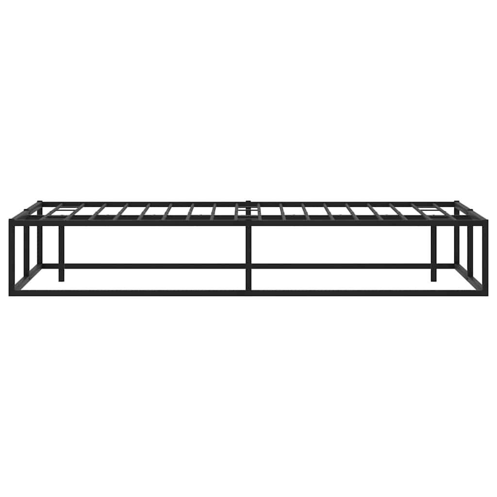 Bed Frame without Mattress Black 153x203 cm Queen Metal