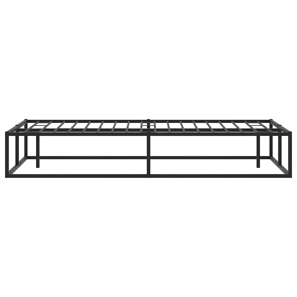 Bed Frame without Mattress Black 183x203 cm King Metal