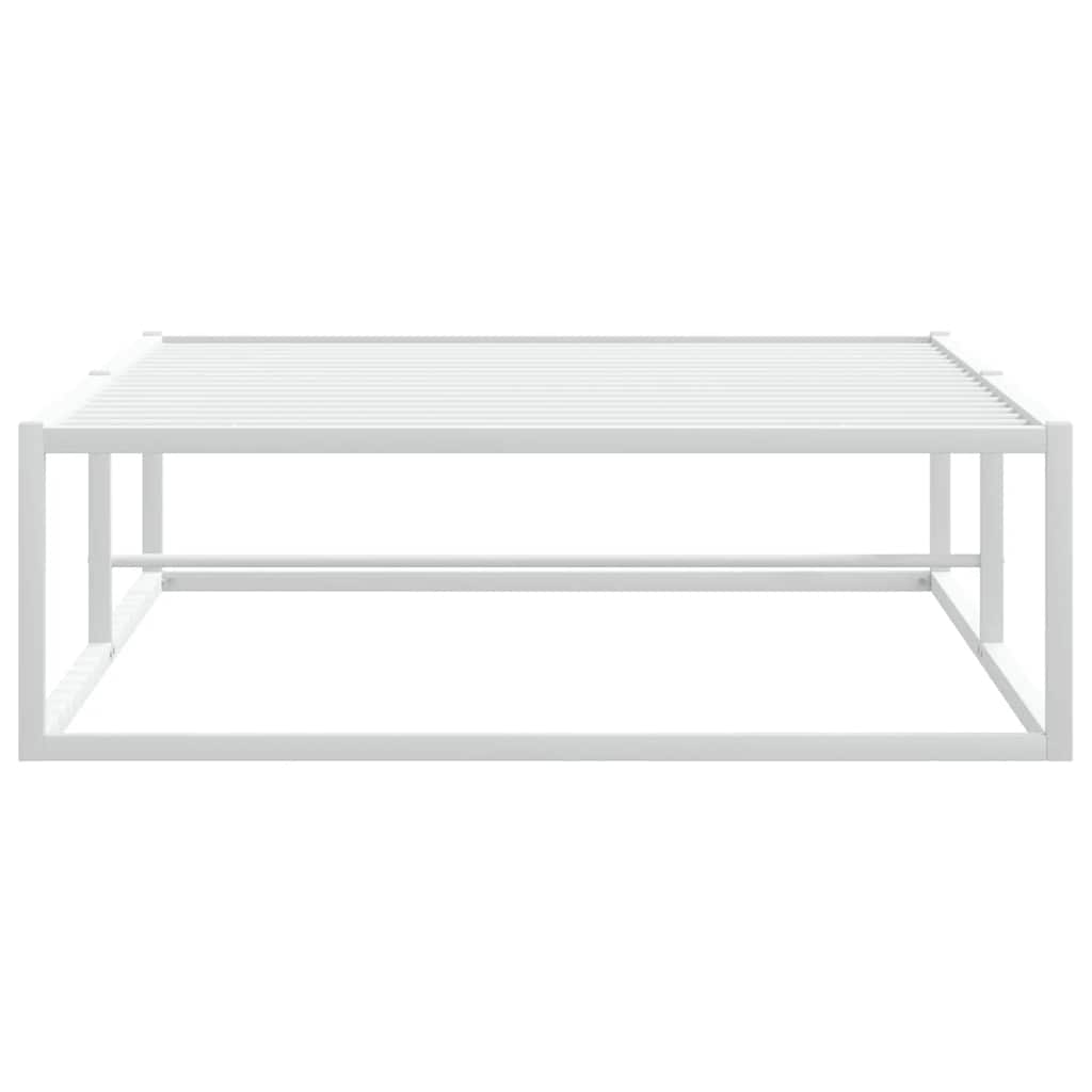 Bed Frame without Mattress White 92x187 cm Single Metal