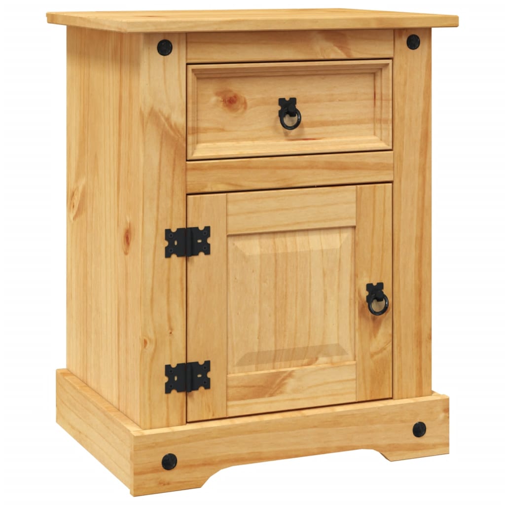 Bedside Cabinet Mexican Pine Corona Range 53x39x66 cm