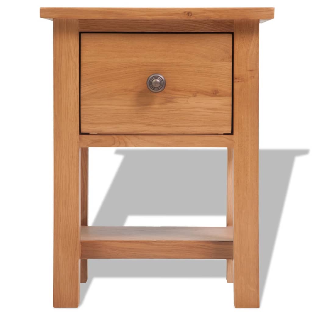 Nightstand 36x30x47 cm Solid Oak Wood