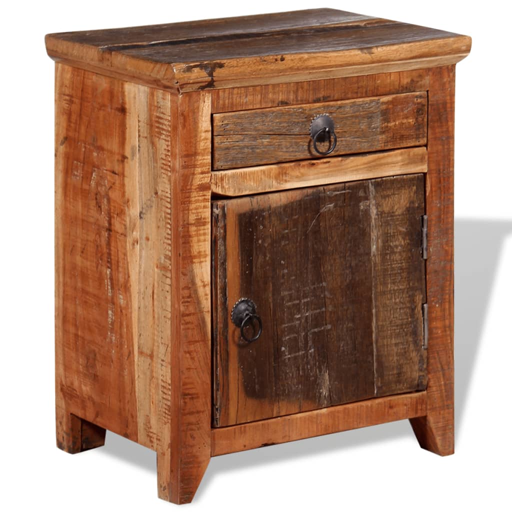 Nightstand Solid Acacia Reclaimed Wood