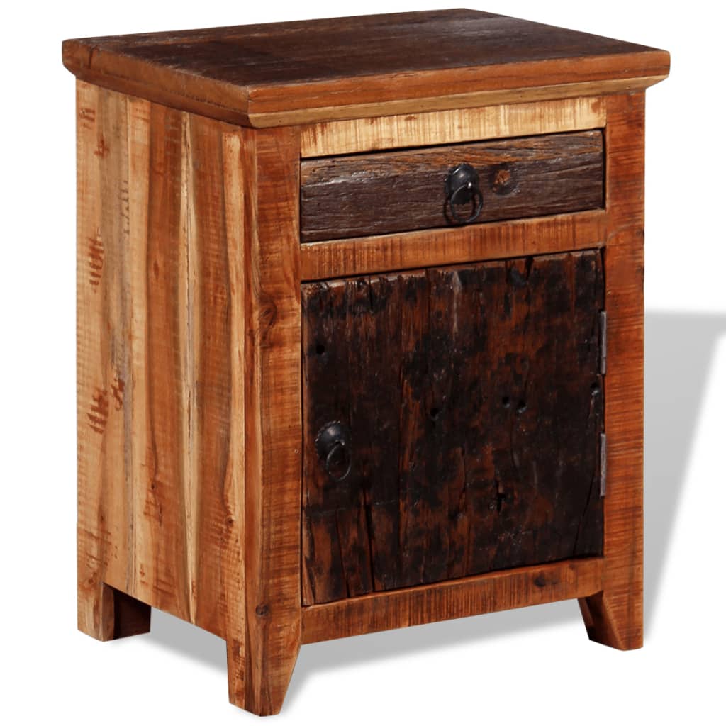 Nightstand Solid Acacia Reclaimed Wood