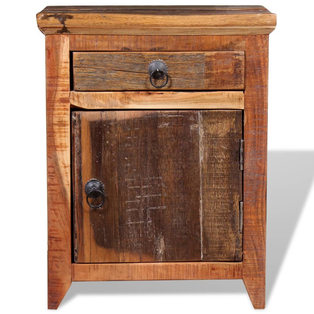 Nightstand Solid Acacia Reclaimed Wood