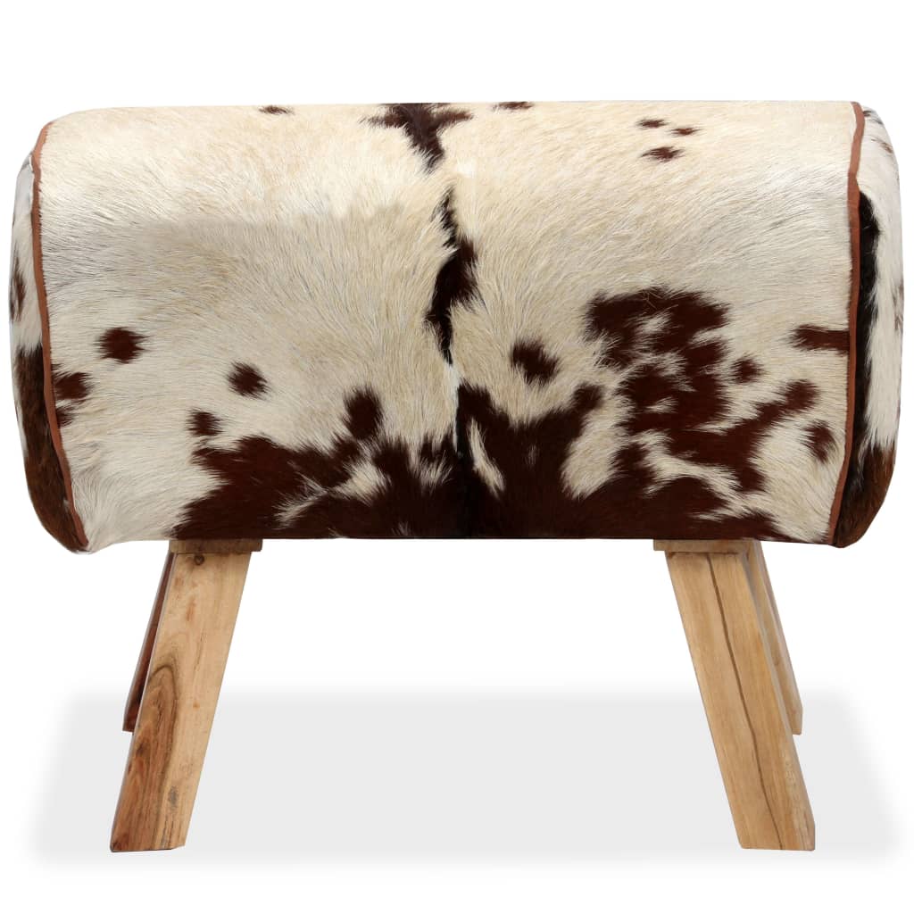 Stool Genuine Goat Leather 60x30x50 cm