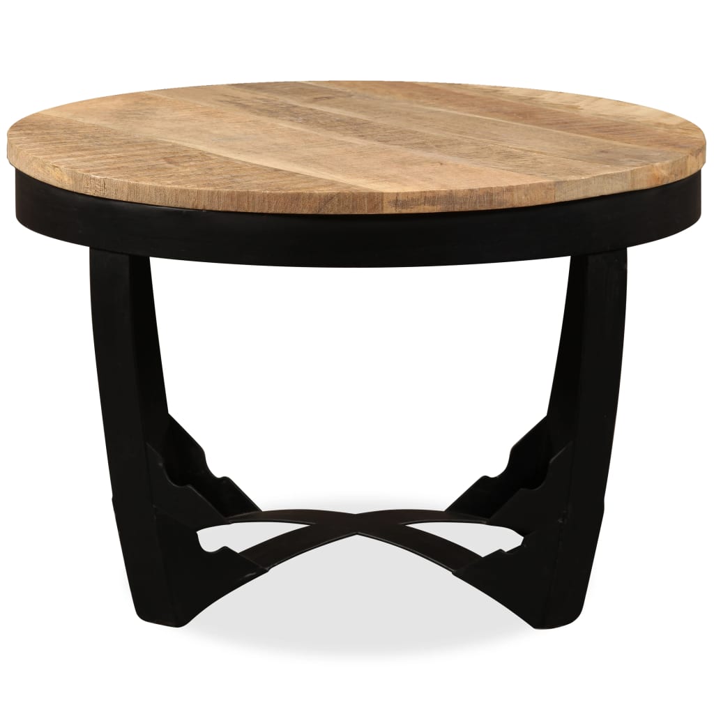 Coffee Table Solid Rough Mango Wood 60x40 cm