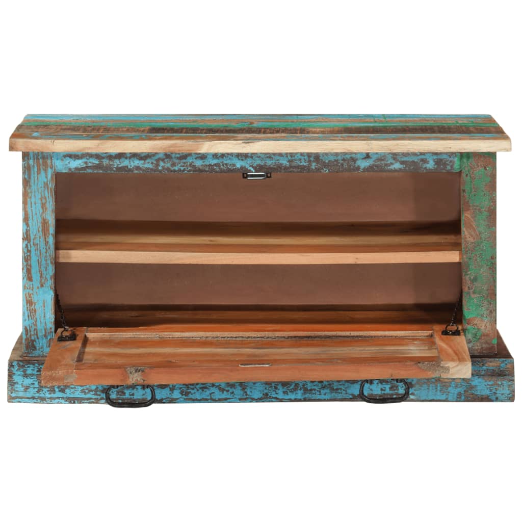 Shoe Storage Bench Solid Reclaimed Wood