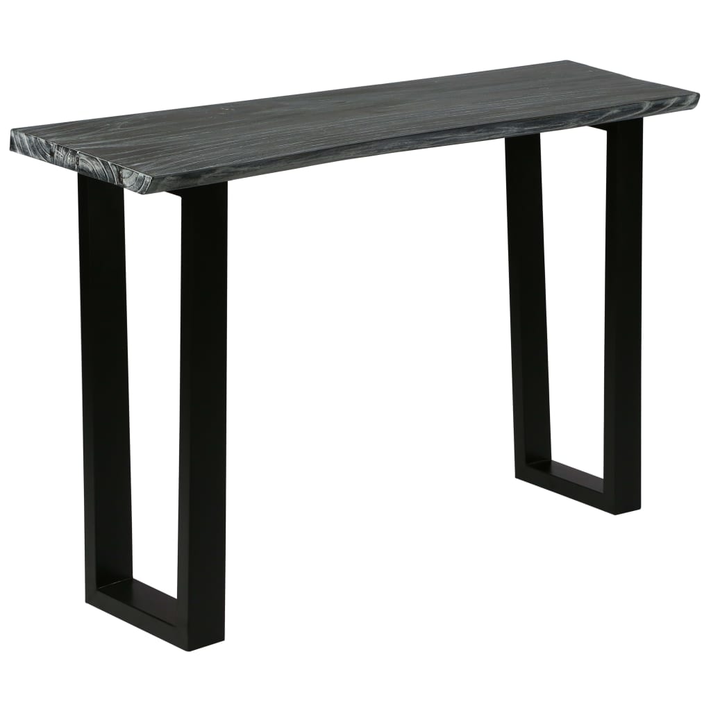 Console Table Solid Mindi Wood 110x35x75 cm Grey