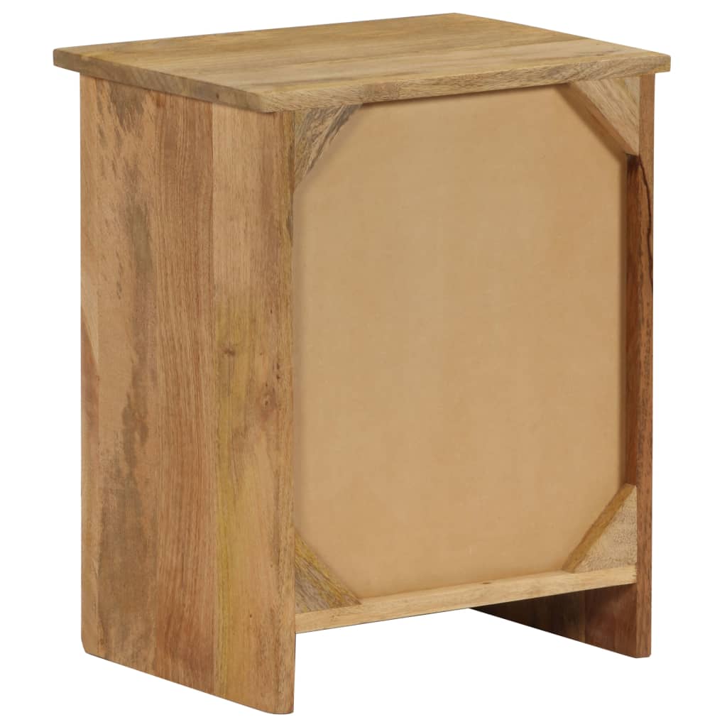 Bedside Table Solid Mango Wood 40x30x50 cm