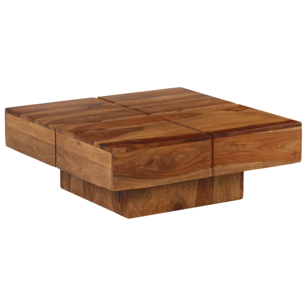 Coffee Table 80x80x30 cm Solid Wood Acacia