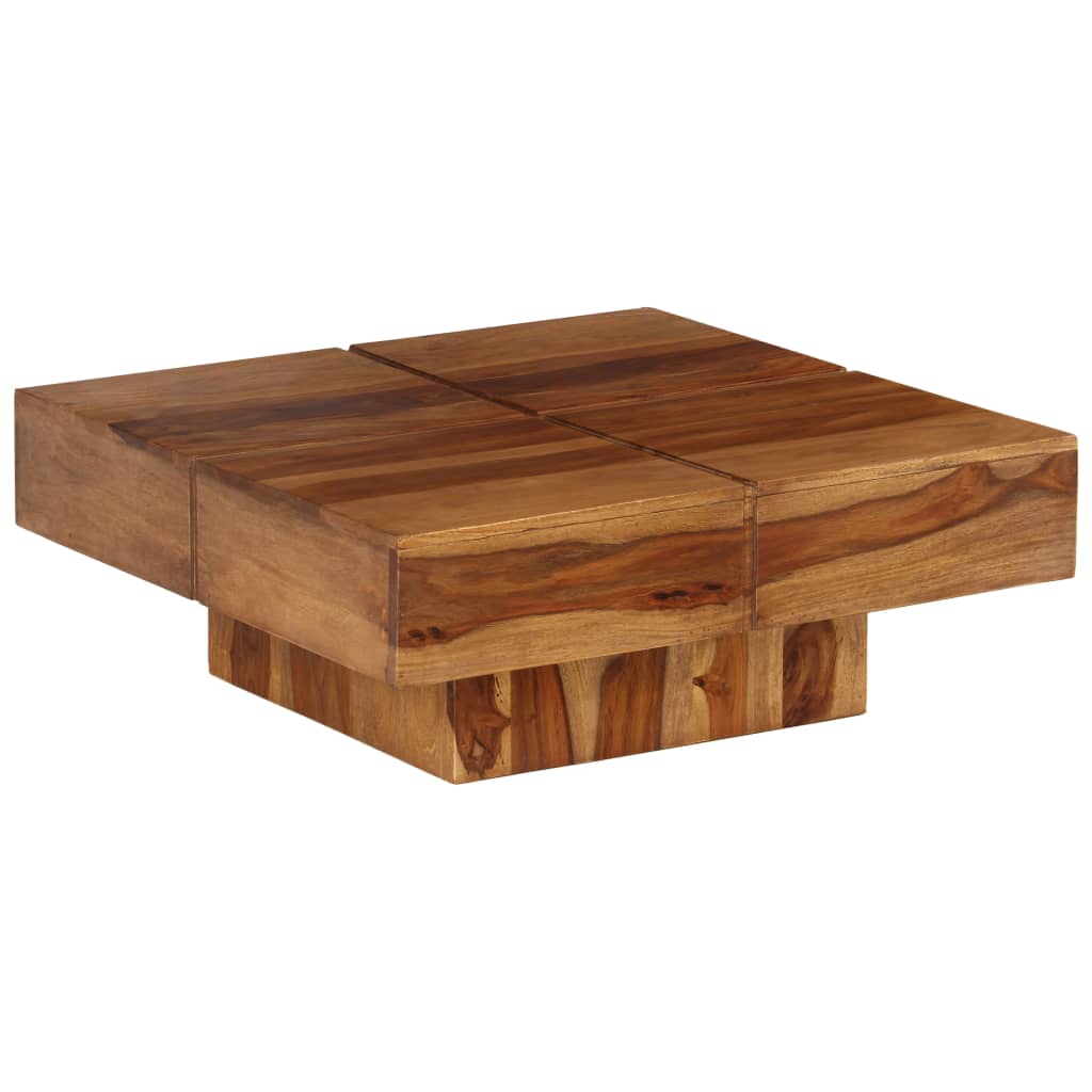 Coffee Table 80x80x30 cm Solid Wood Acacia