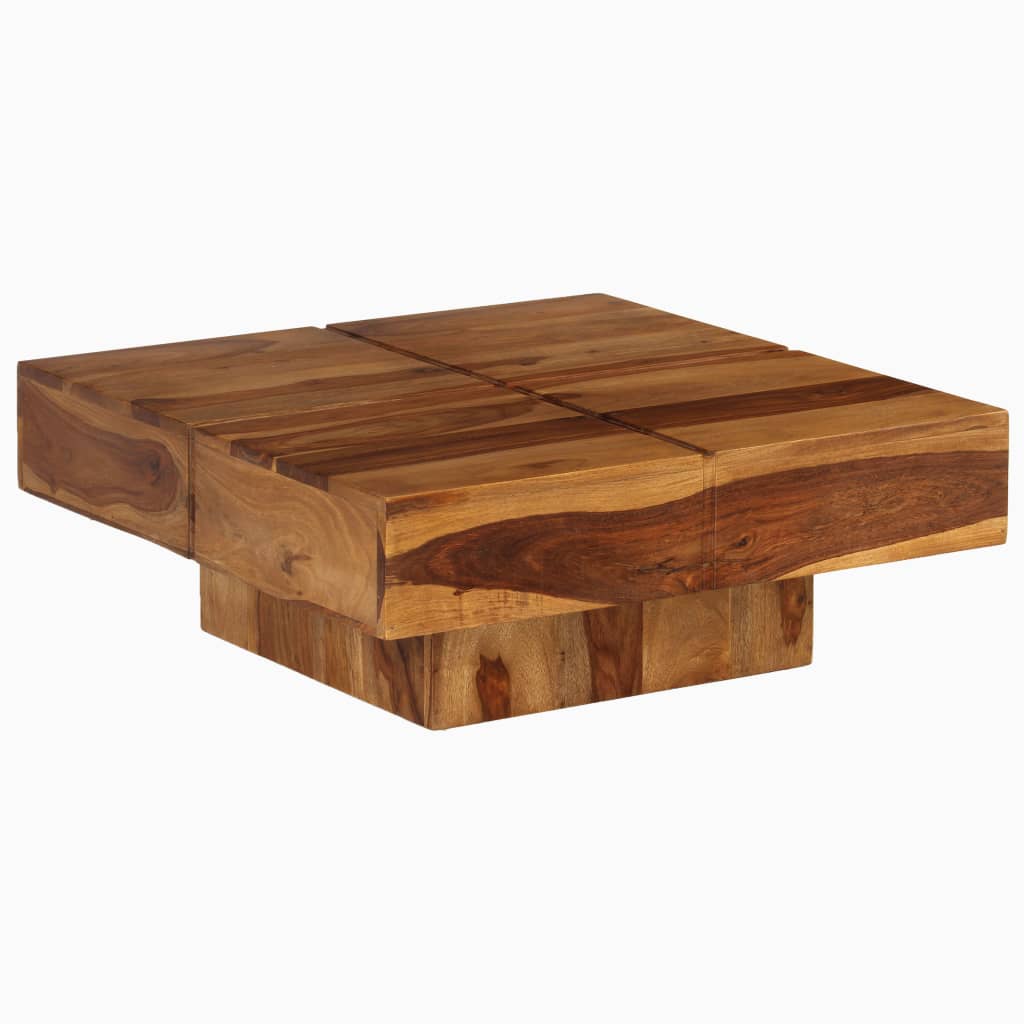 Coffee Table 80x80x30 cm Solid Wood Acacia