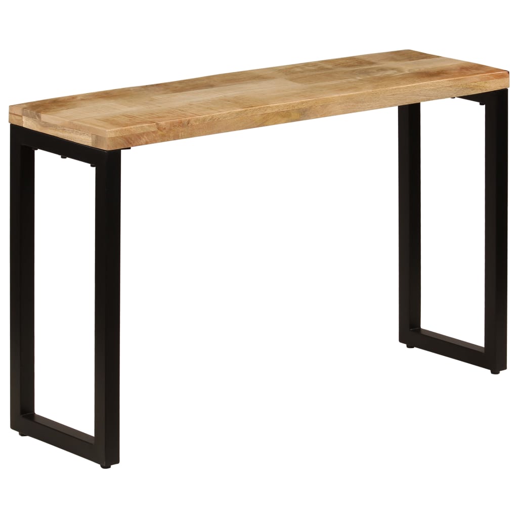 Console Table 120x35x76 cm Solid Wood Mango and Steel