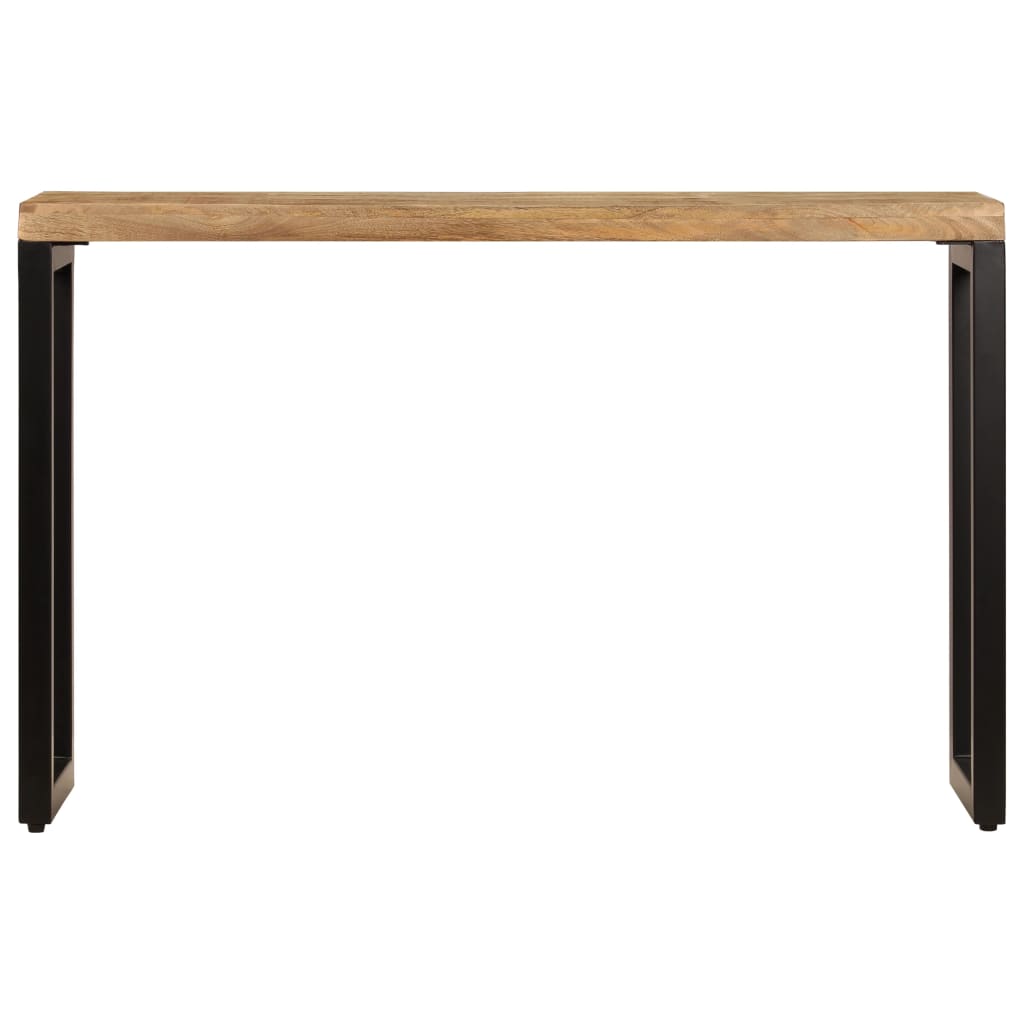 Console Table 120x35x76 cm Solid Wood Mango and Steel