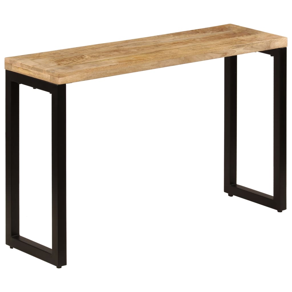 Console Table 120x35x76 cm Solid Wood Mango and Steel