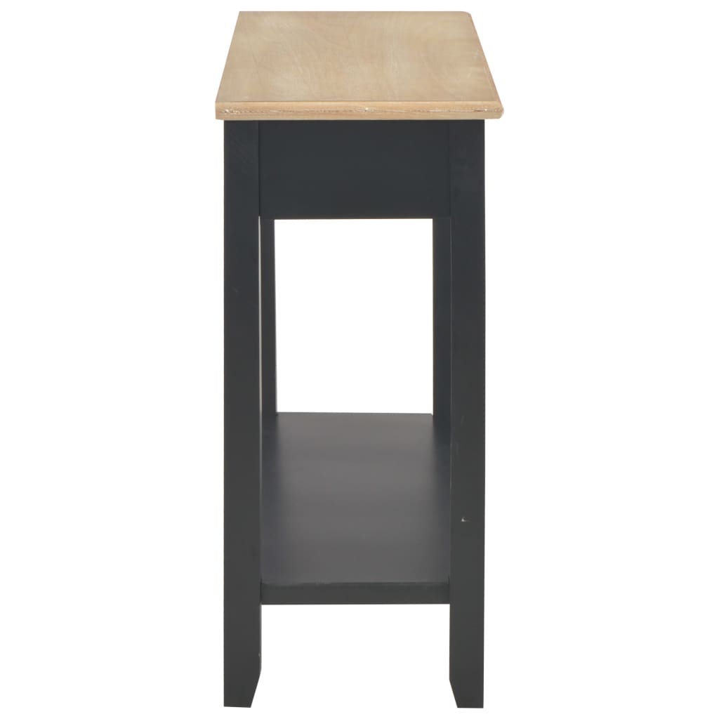 Console Table Black 110x35x80 cm Wood