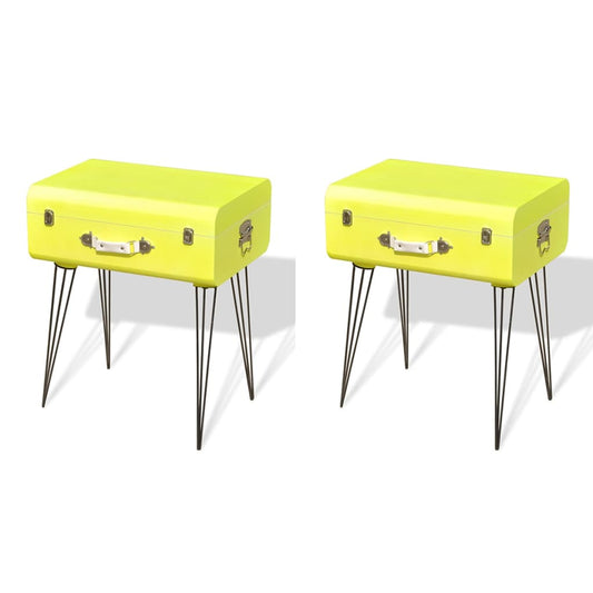 Bedside Cabinets 2 pcs 49.5x36x60 cm Yellow