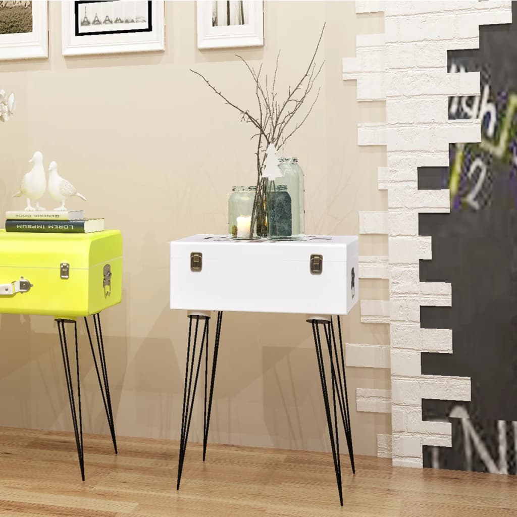 Bedside Cabinets 2 pcs 40x30x57 cm White