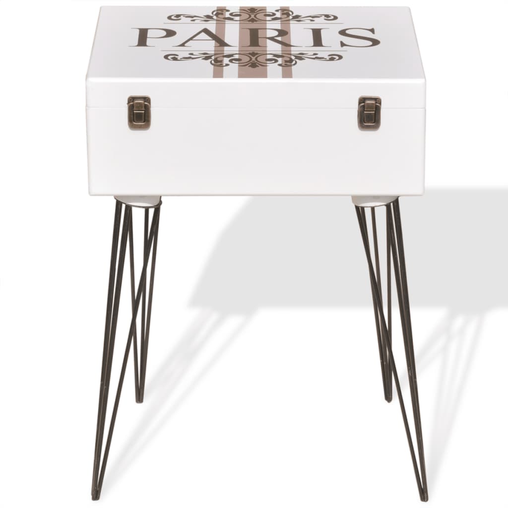 Bedside Cabinets 2 pcs 40x30x57 cm White