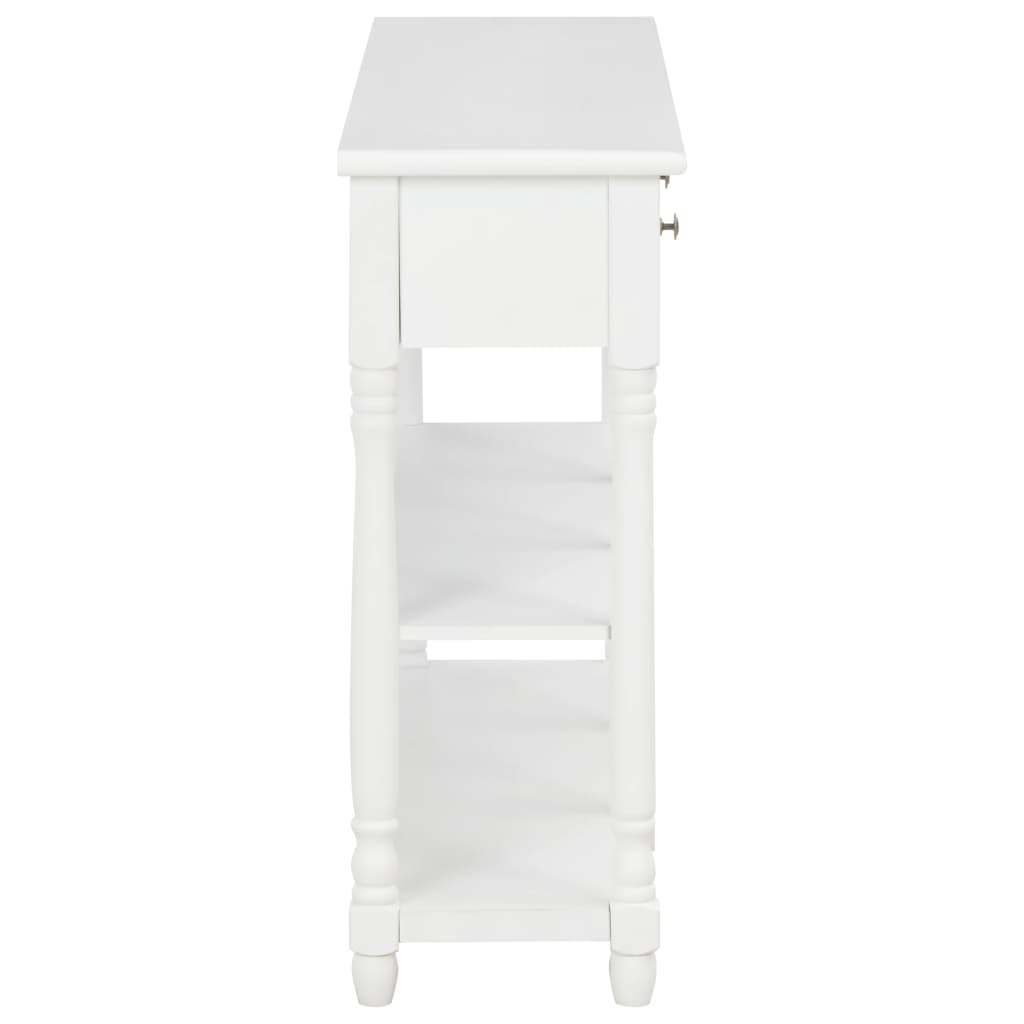 Console Table White 120x30x76 cm MDF