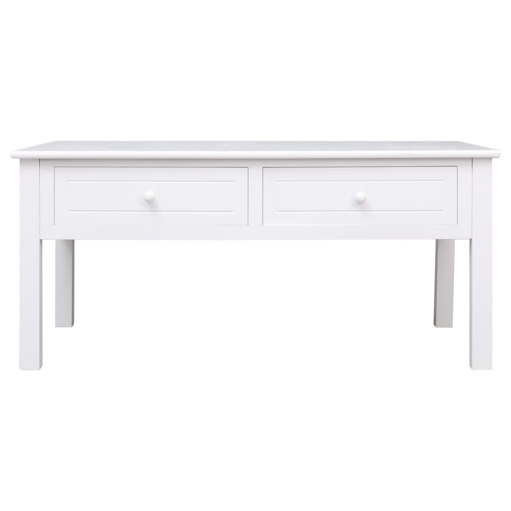 Coffee Table White 100x50x45 cm Wood