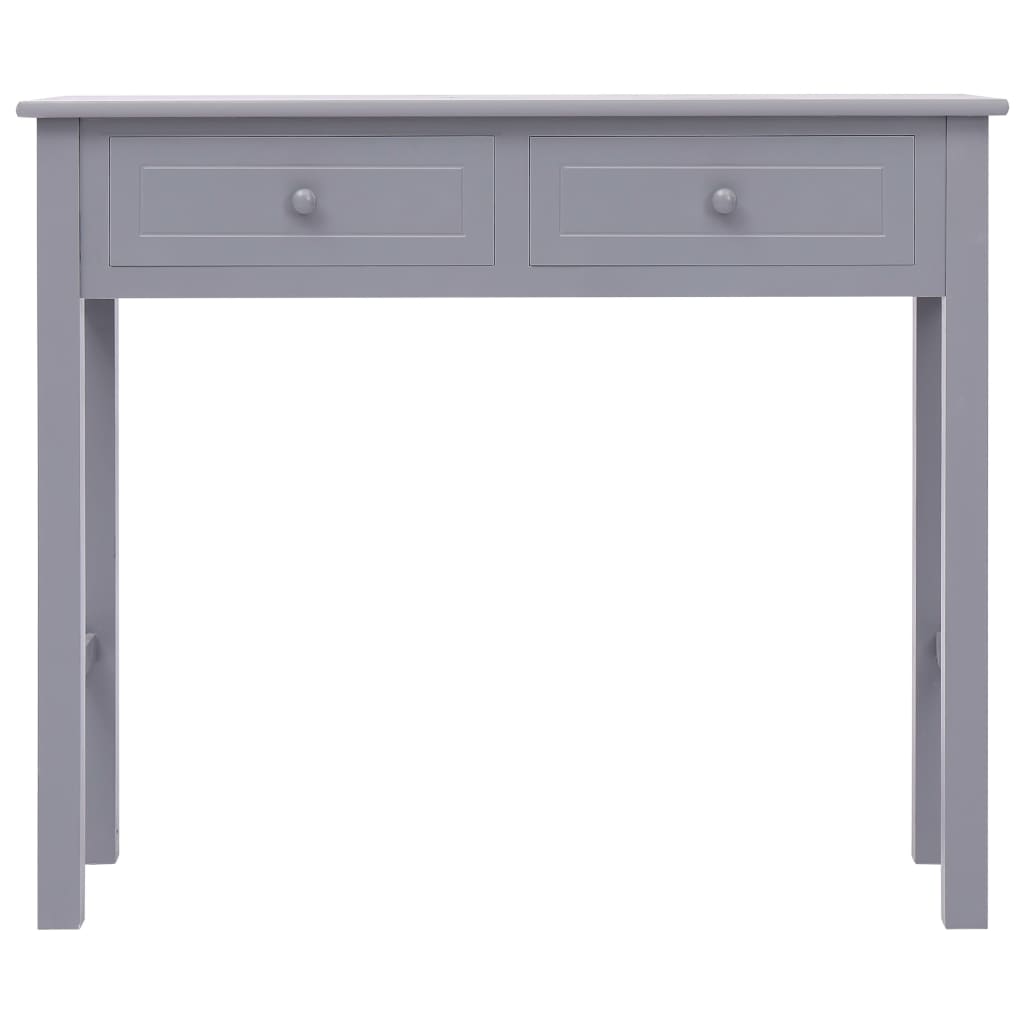 Console Table Grey 90x30x77 cm Wood