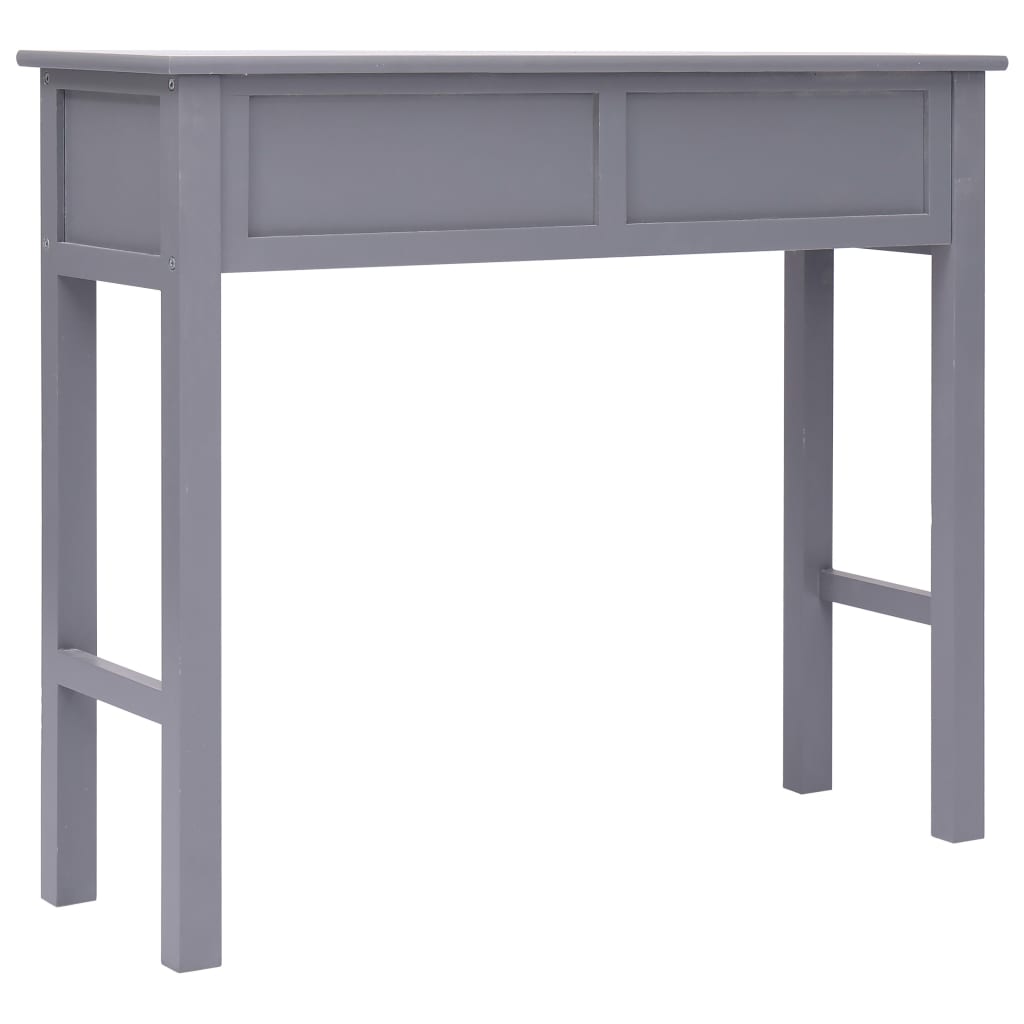 Console Table Grey 90x30x77 cm Wood