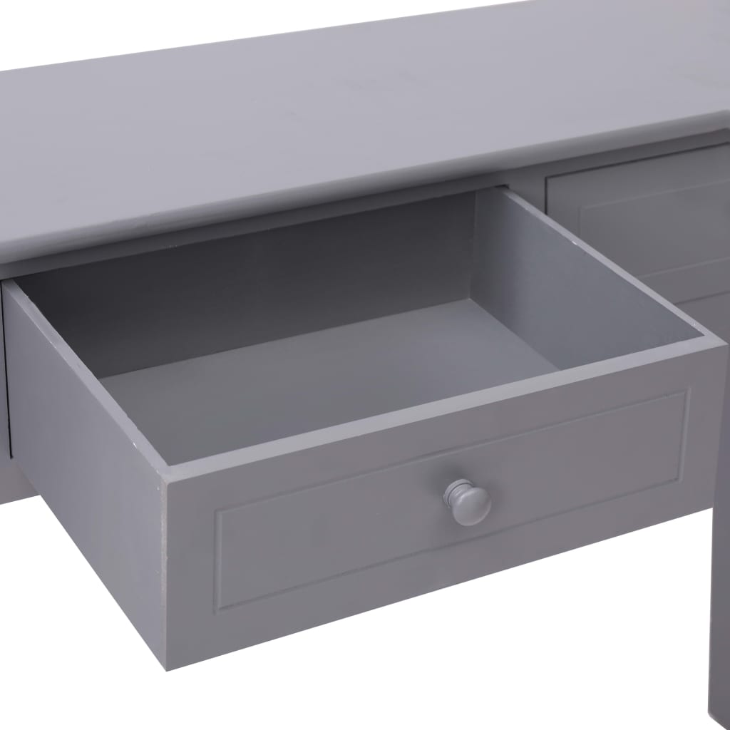 Console Table Grey 90x30x77 cm Wood