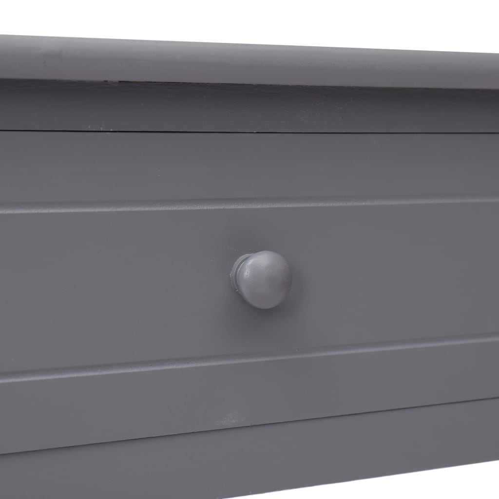 Console Table Grey 90x30x77 cm Wood