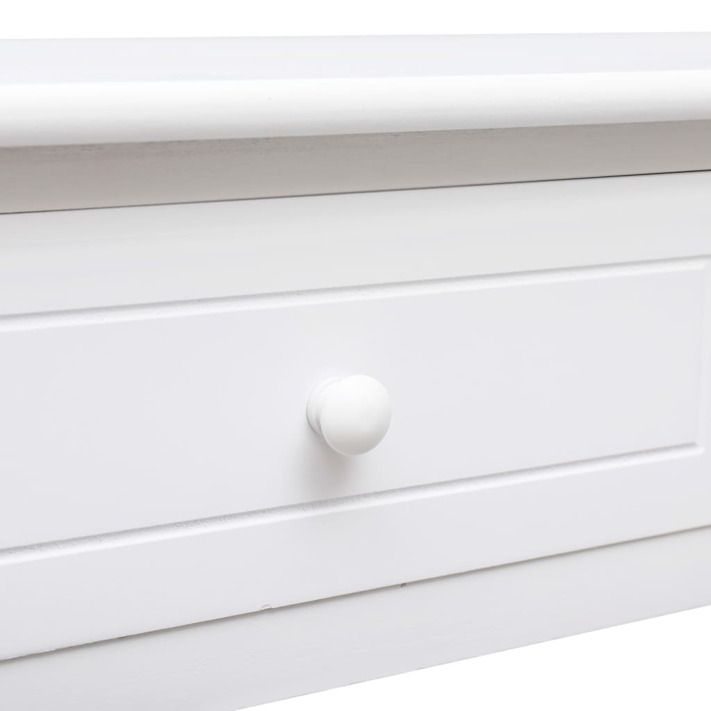 Console Table White 90x30x77 cm Wood