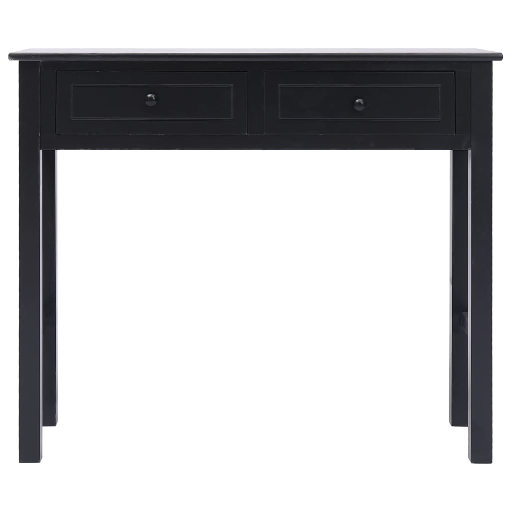 Console Table Black 90x30x77 cm Wood