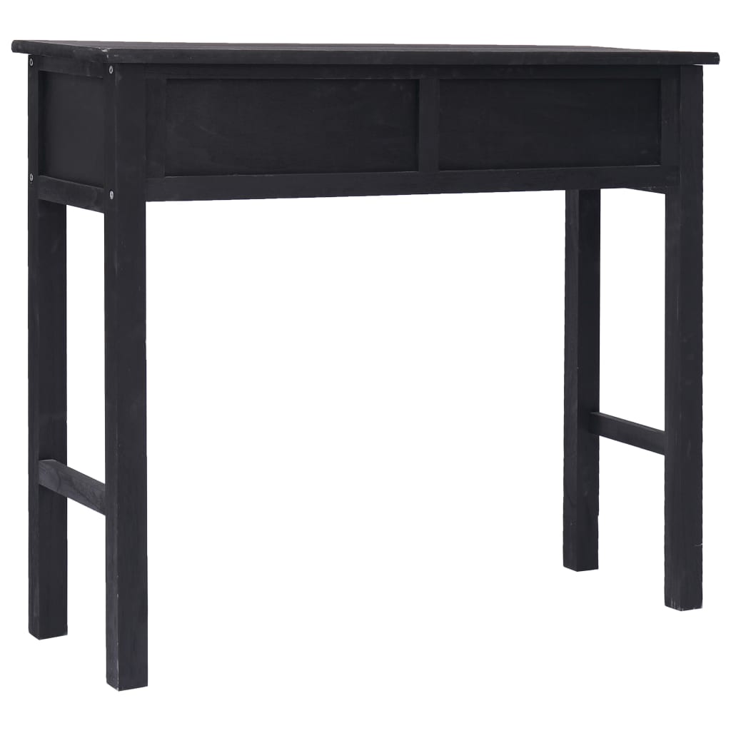 Console Table Black 90x30x77 cm Wood