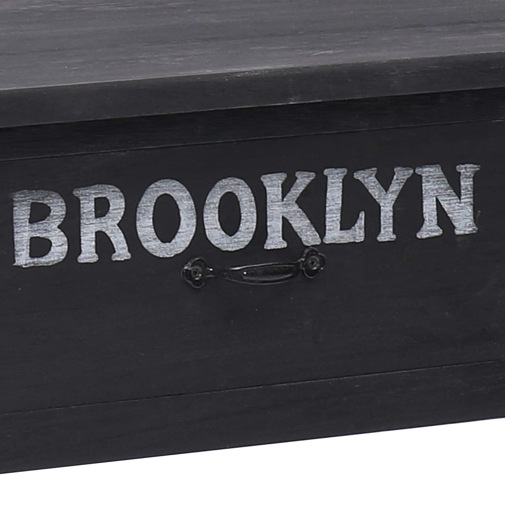 Console Table Black 90x30x77 cm Wood