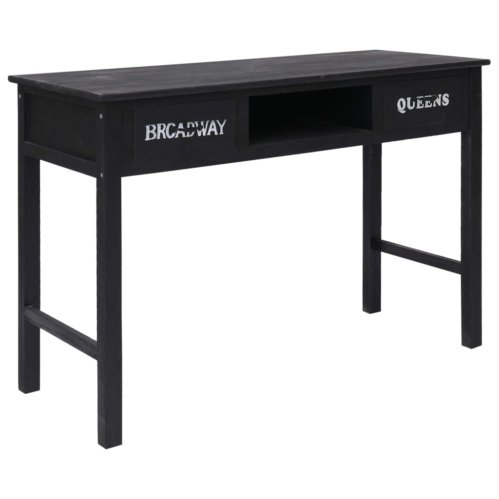 Console Table Black 110x45x76 cm Wood