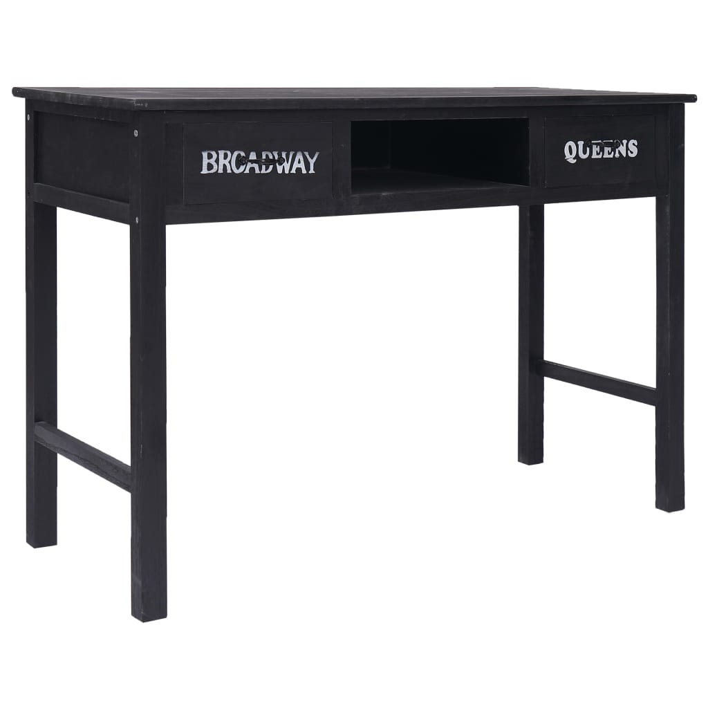 Console Table Black 110x45x76 cm Wood