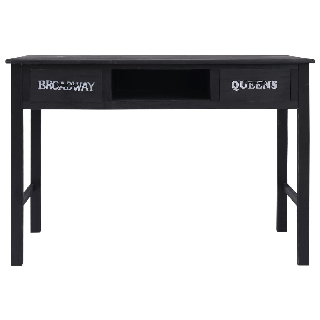 Console Table Black 110x45x76 cm Wood