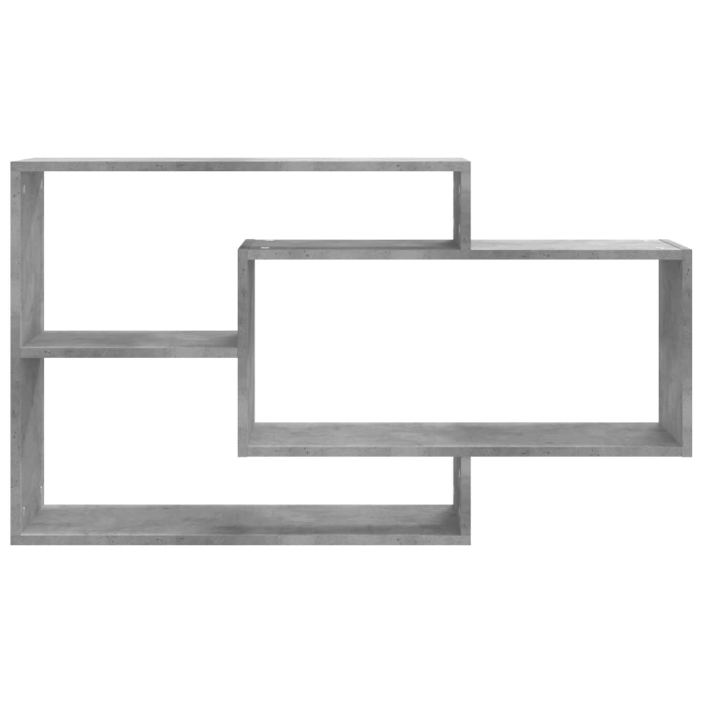 Wall Shelves Concrete Grey 104x20x58.5 cm Engineered Wood