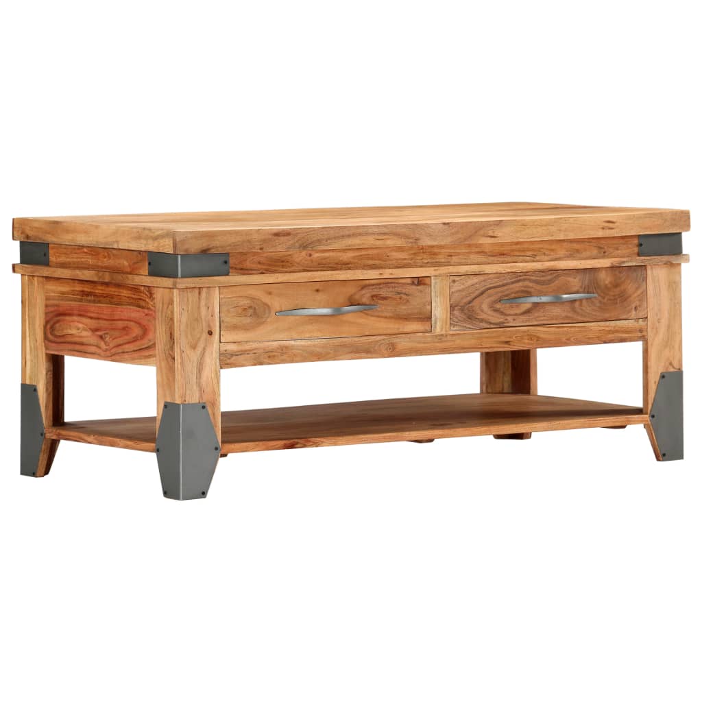 Coffee Table 110x52x45 cm Solid Wood Acacia