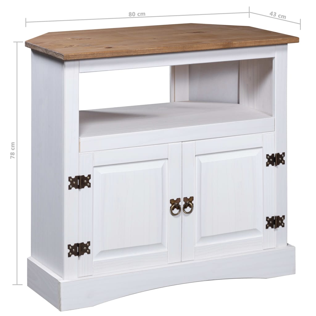 Console Table Mexican Pine Corona Range White 80x43x78 cm